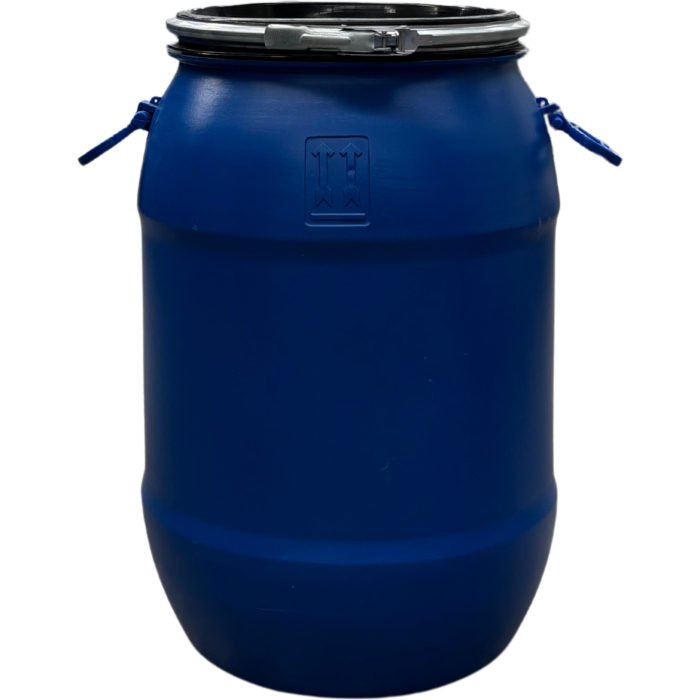 70 Literes, Élelmiszeres, Műanyag Hordó, Levehető Tetővel, Bajonettzárral, Két Füllel