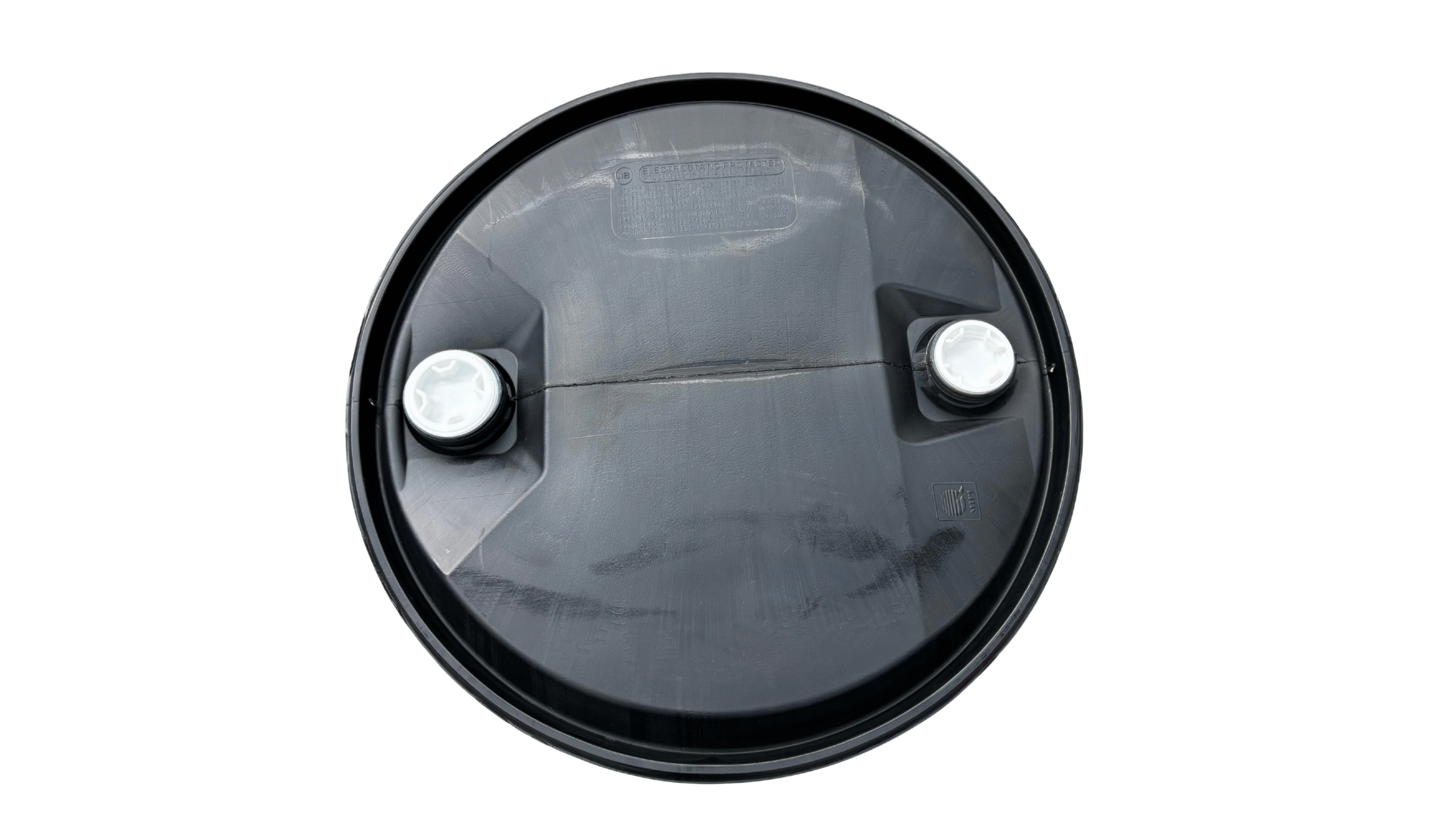 220 literes MAUSER ,fekete színű használt,tisztított műanyag hordó,rögzített tetejű, - Image 2