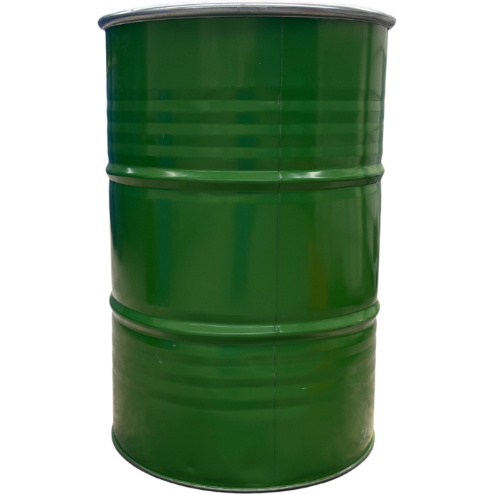 213 literes levehető tetejű,bajonett záras mosott fémhordó,Élelmiszeres, UN