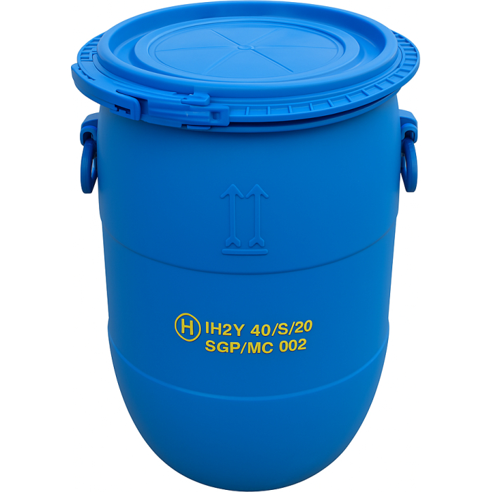 30 literes mosott ,levehető tetejű műanyag hordó,műanyag pántos