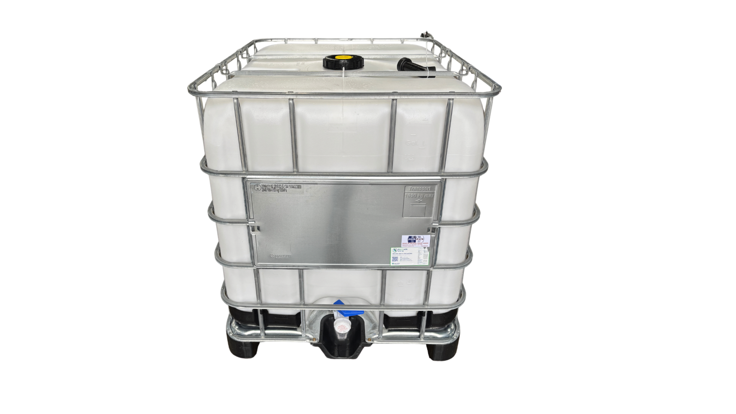 MAUSER MX1000 literes, Műanyag raklapos ,UN minősített tartály, Hibátlan, újszerű állapot! - Image 3