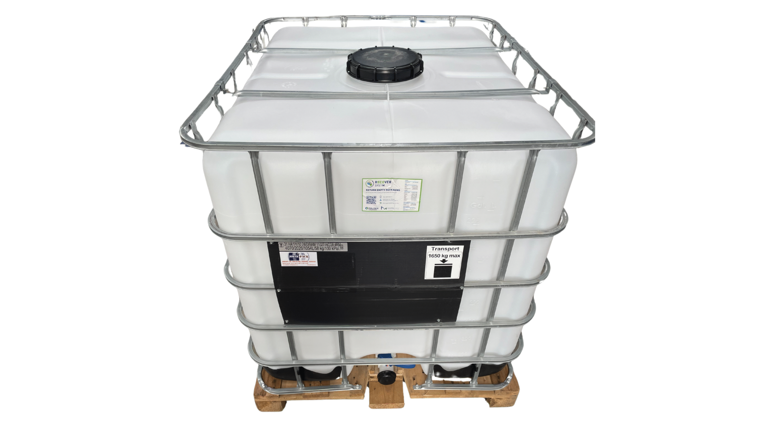 MAUSER LX-1000 literes, Faraklapos ,UN minősített tartály, Hibátlan, újszerű állapot! 22,5 cm nagy betöltős, Un minősített - Image 3